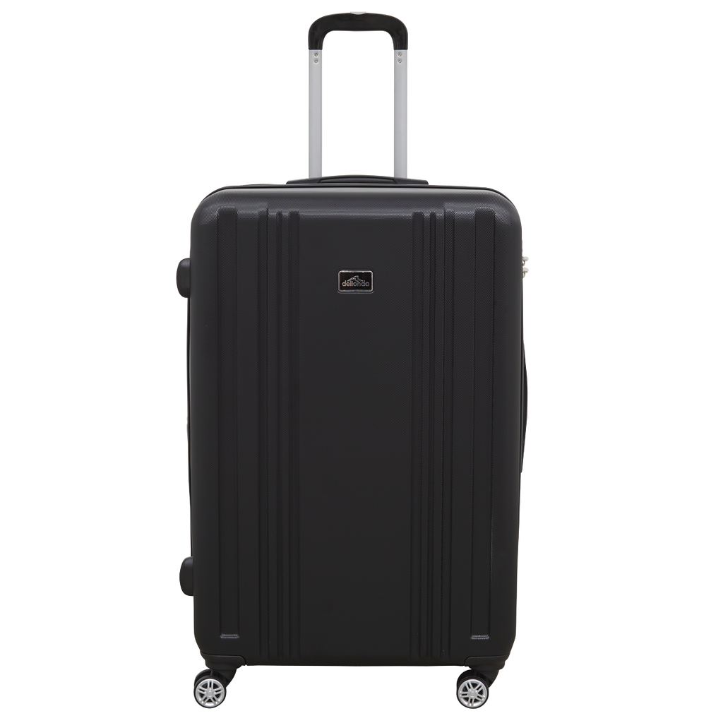 Lightweight ABS Luggage Set with TSA Lock - Black DL11