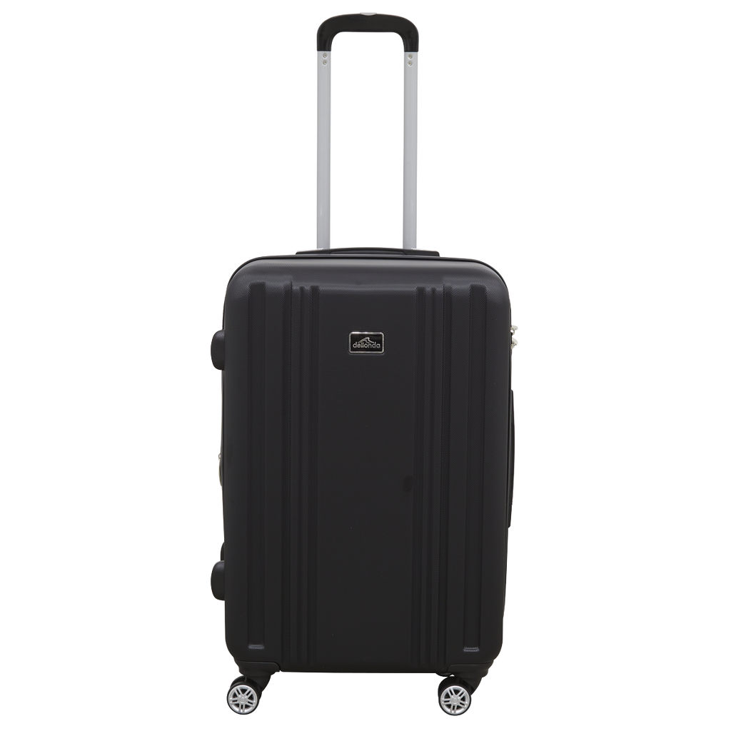 Lightweight ABS Luggage Set with TSA Lock - Black DL11