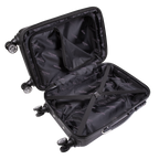 Lightweight ABS Luggage Set with TSA Lock - Black DL11