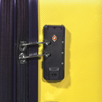 Lightweight ABS Luggage Set with TSA Lock - Yellow DL124