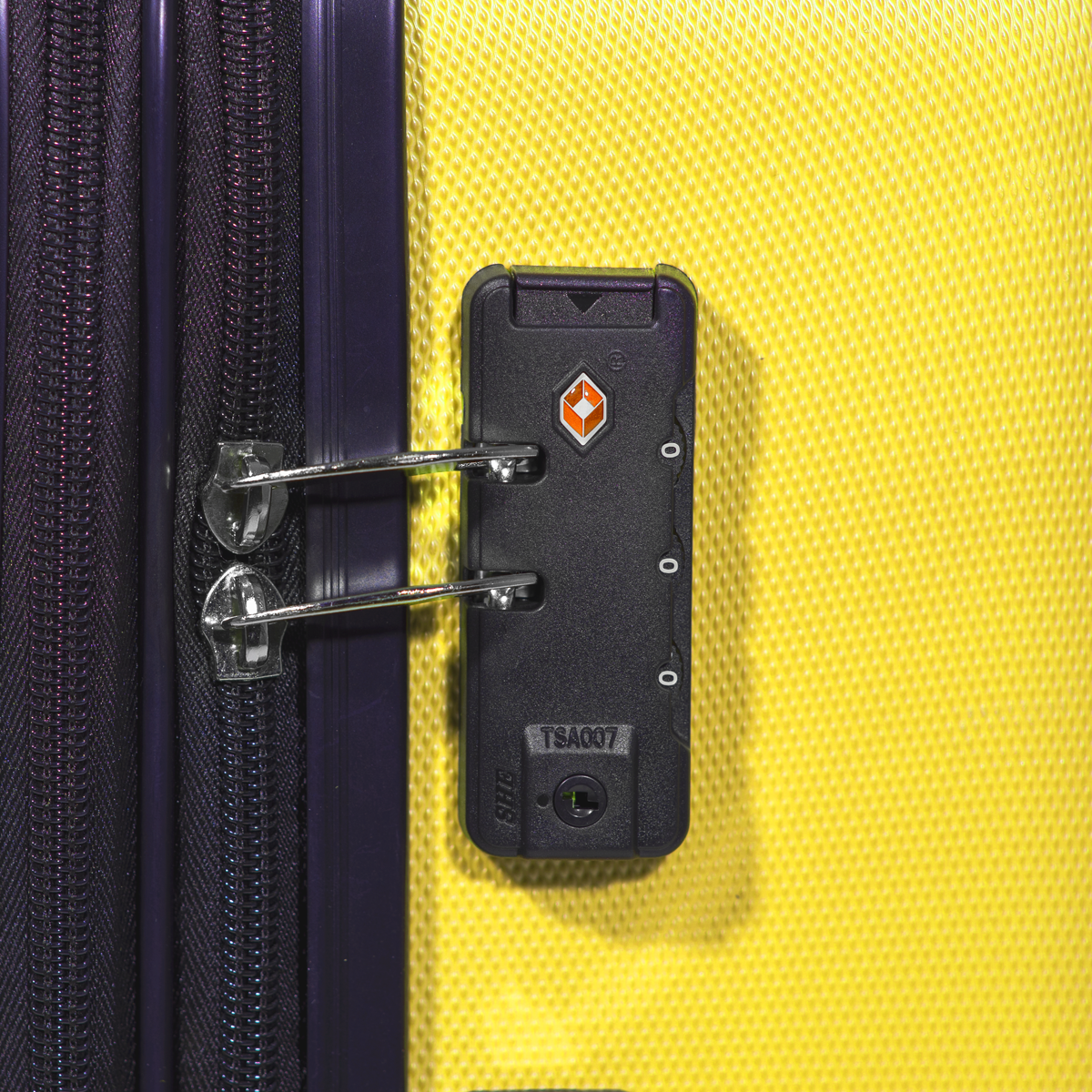 Lightweight ABS Luggage Set with TSA Lock - Yellow DL124