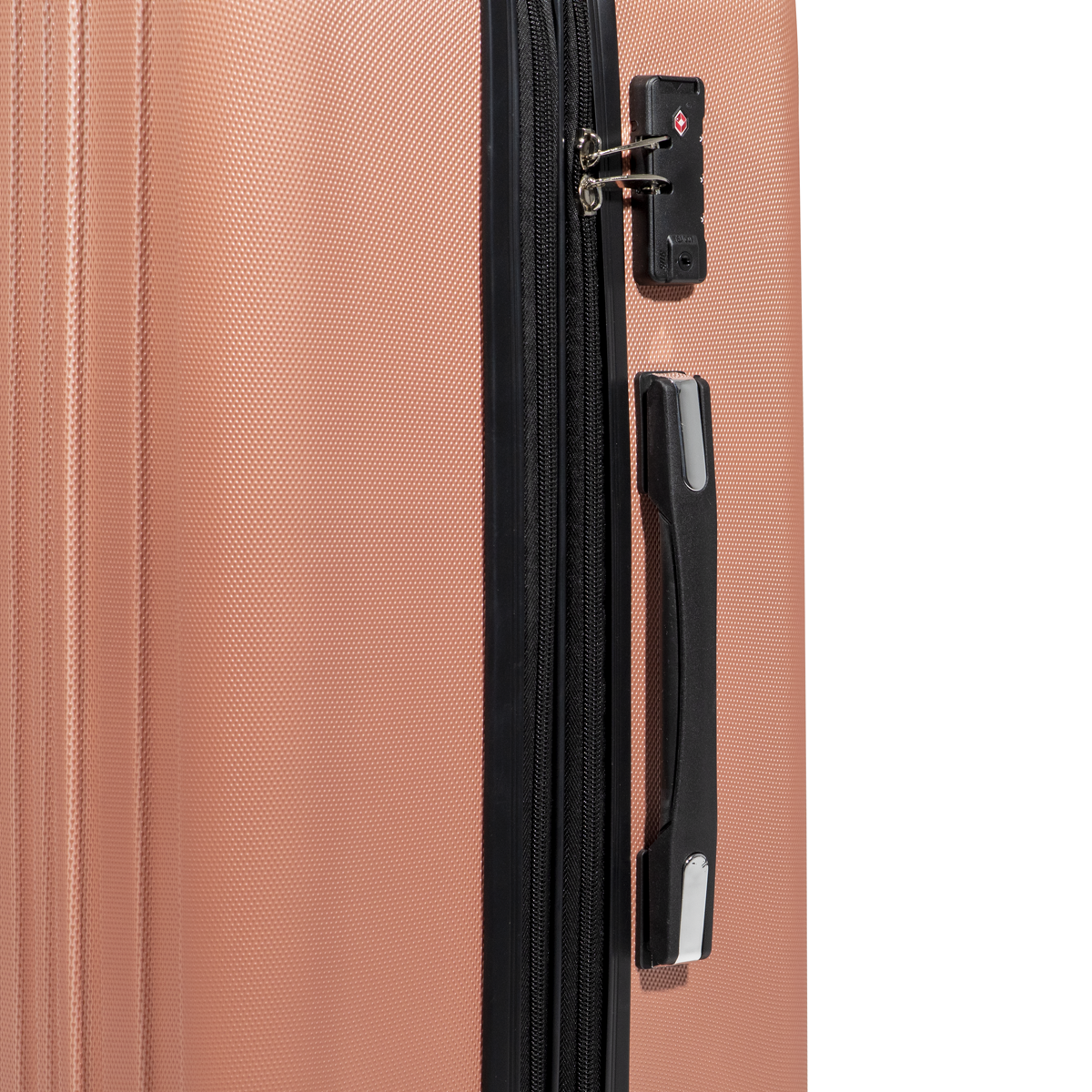 Lightweight ABS Luggage Set with TSA Lock - Rose Gold DL125