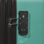 Lightweight ABS Luggage Set with TSA Lock - Teal DL126