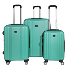 Lightweight ABS Luggage Set with TSA Lock - Teal DL126