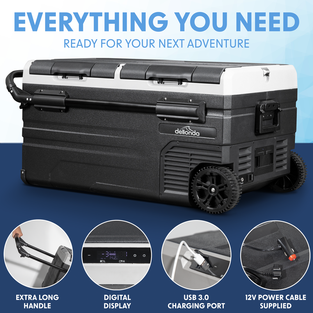 Portable Fridge Freezer/Cool Box with LED Display 95L DL128