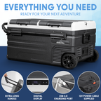Portable Fridge Freezer/Cool Box with LED Display 95L DL128