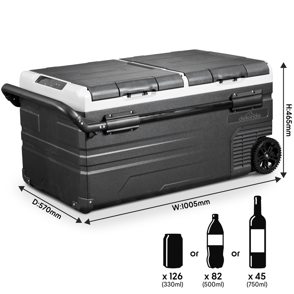 Portable Fridge Freezer/Cool Box with LED Display 95L DL128