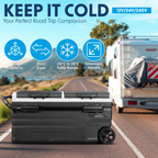 Portable Fridge Freezer/Cool Box with LED Display 95L DL128