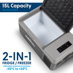 Portable Fridge Freezer/Cool Box with LED Display 15L DL12
