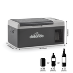 Portable Fridge Freezer/Cool Box with LED Display 15L DL12
