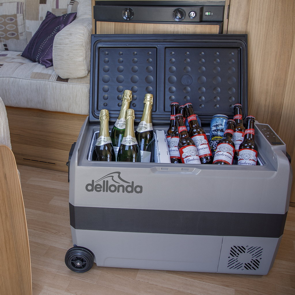 Portable Fridge Freezer/Cool Box with LED Display & AC/DC 230V Adaptor 50L DL132