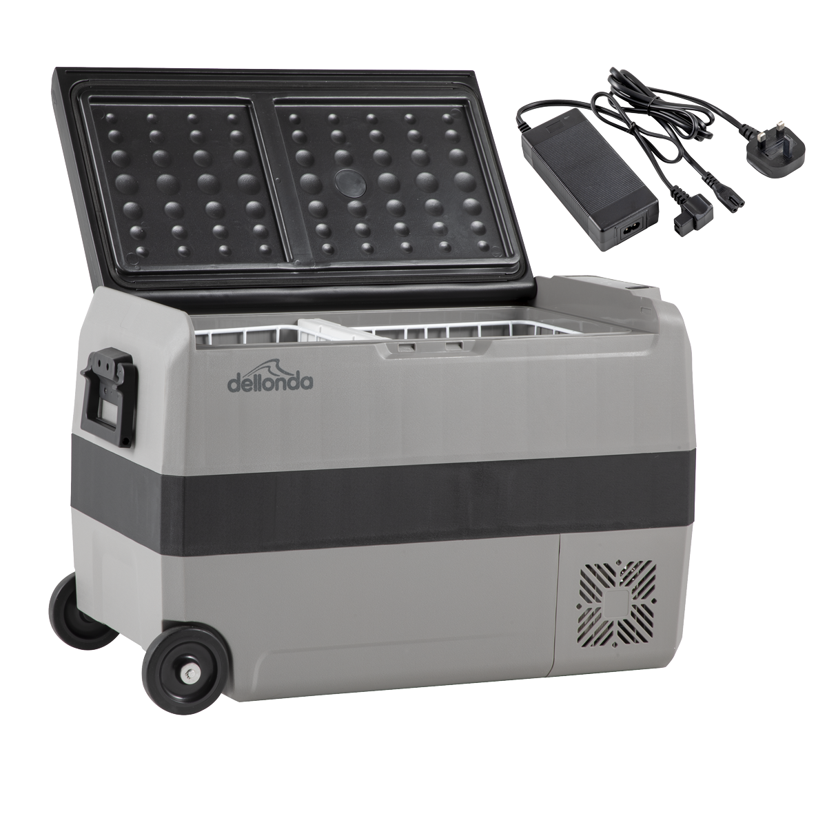 Portable Fridge Freezer/Cool Box with LED Display & AC/DC 230V Adaptor 50L DL132