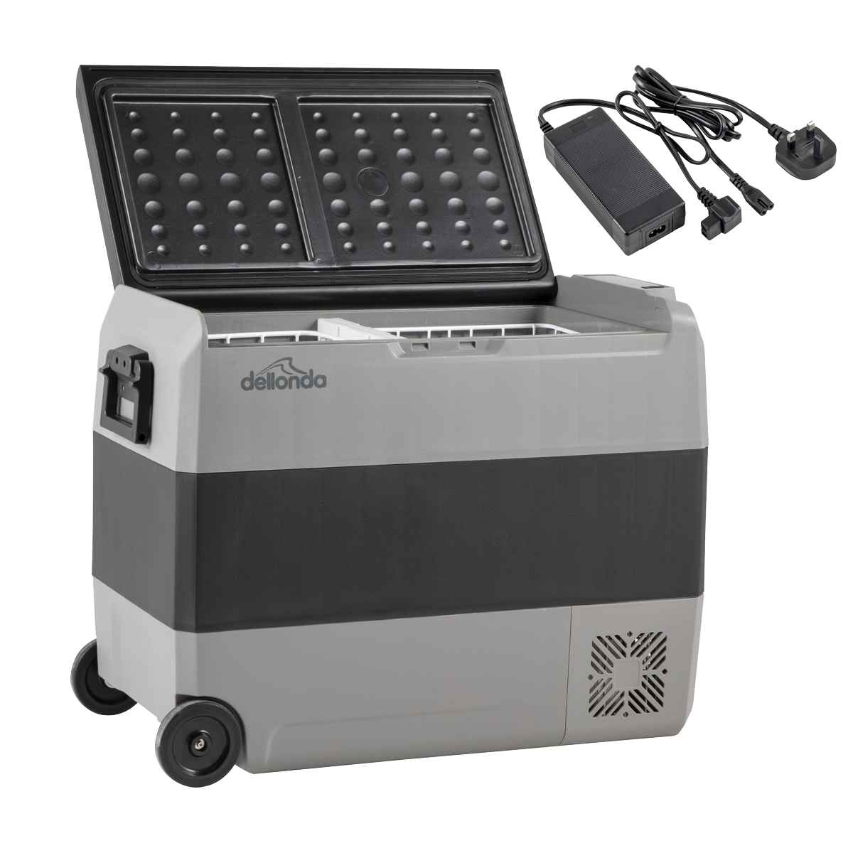 Portable Fridge Freezer/Cool Box with LED Display & AC/DC 230V Adaptor 60L DL133