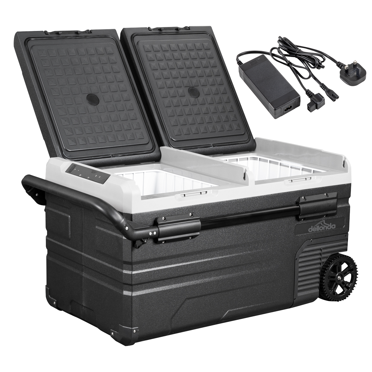 Portable Fridge Freezer/Cool Box with LED Display & AC/DC 230V Adaptor 75L DL134