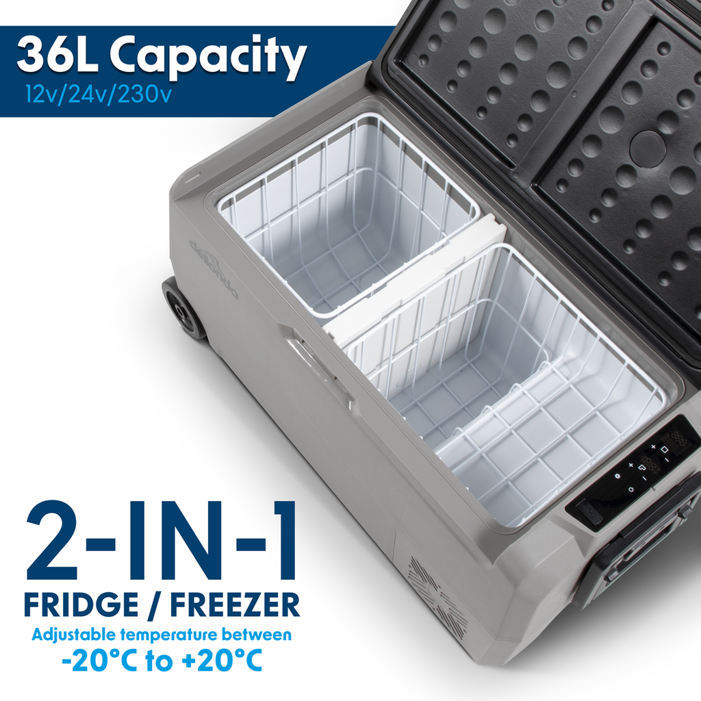 Portable Fridge Freezer/Cool Box with LED Display 36L DL13
