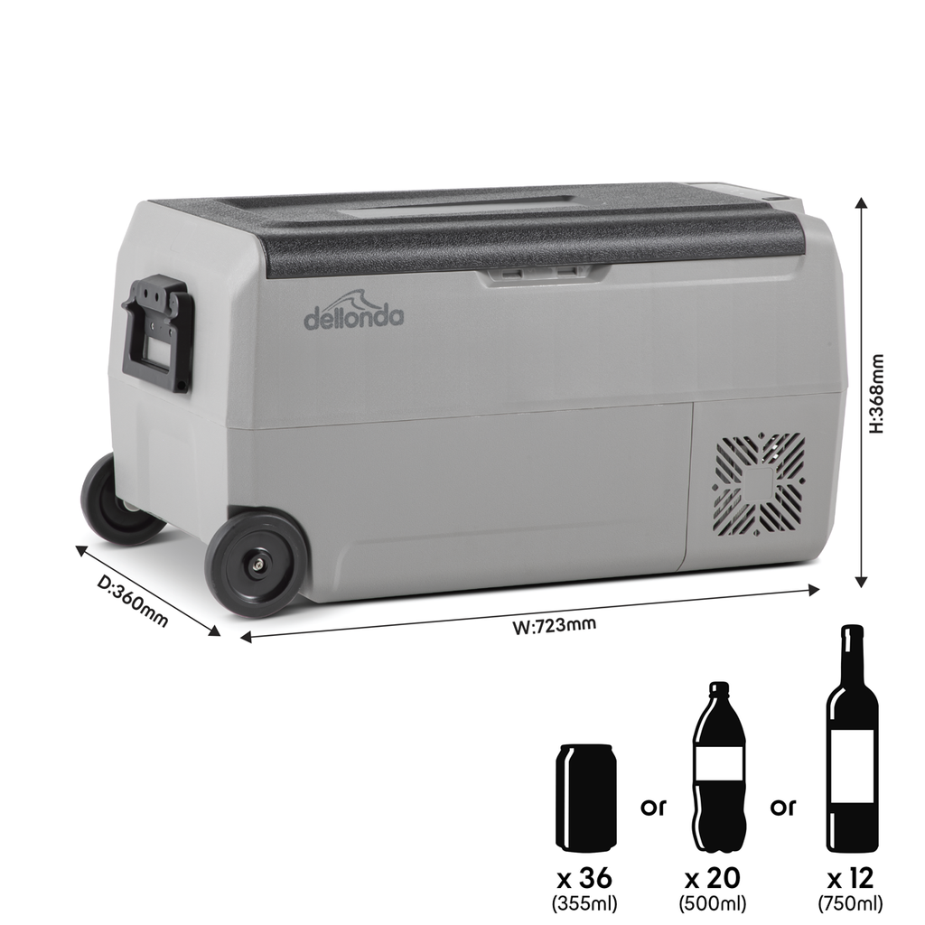 Portable Fridge Freezer/Cool Box with LED Display 36L DL13