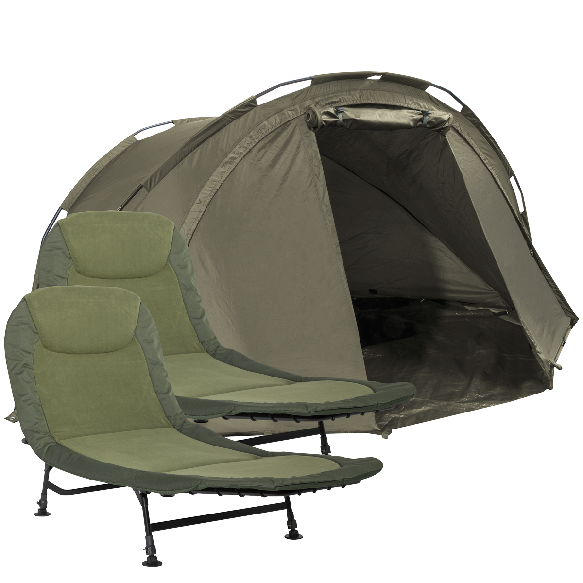 2-Person Bivvy Tent & Bedchair Set DL142