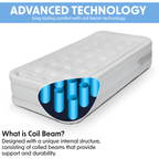 Raised Air Bed with Removable Electric Pump & Storage Bag - Single DL144