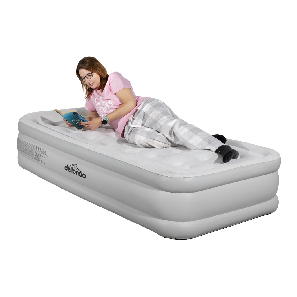 Raised Air Bed with Removable Electric Pump & Storage Bag - Single DL144