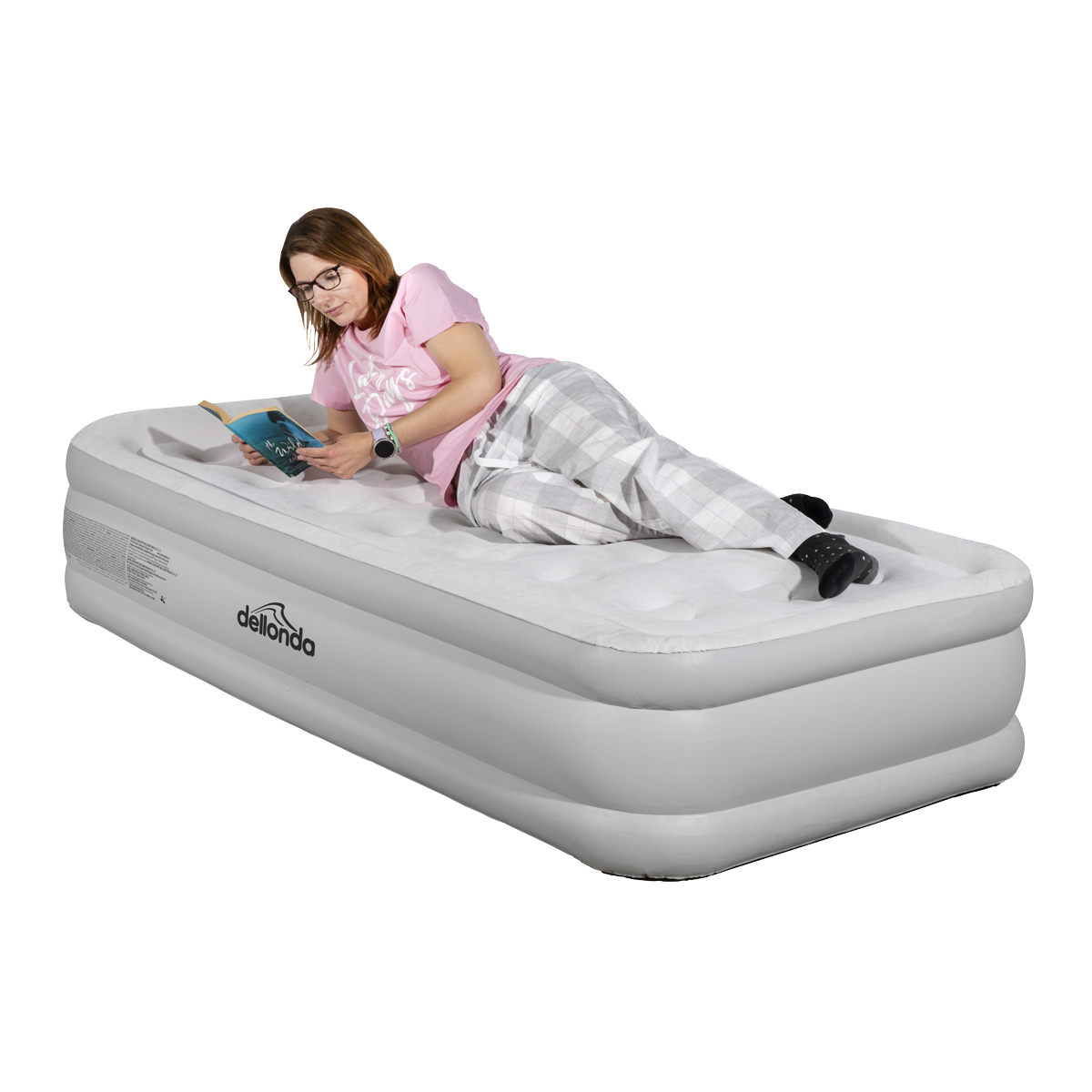 Raised Air Bed with Removable Electric Pump & Storage Bag - Single DL144