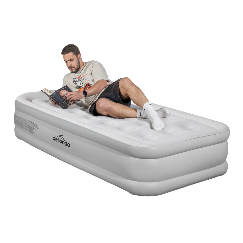 Raised Air Bed with Removable Electric Pump & Storage Bag - Single DL144