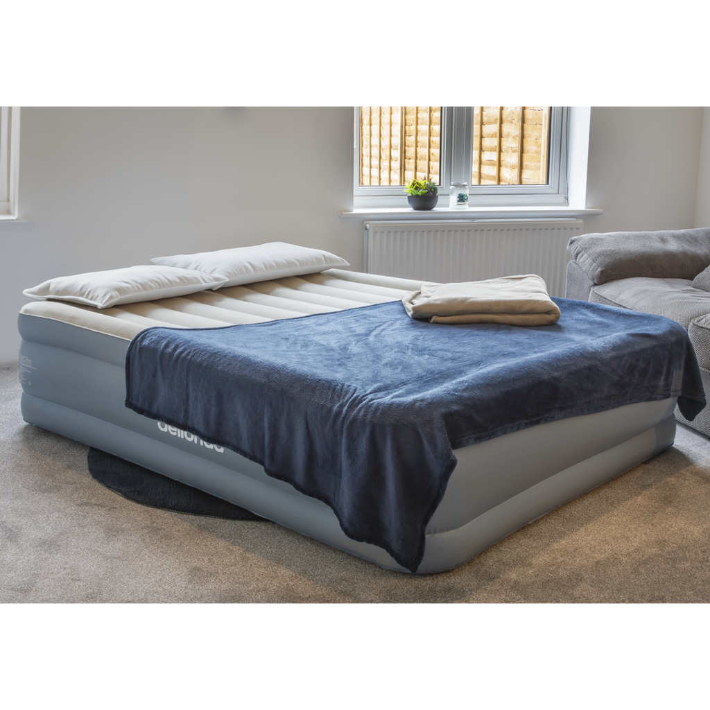 Raised Air Bed with Built-in Electric Pump & Storage Bag - Queen DL147