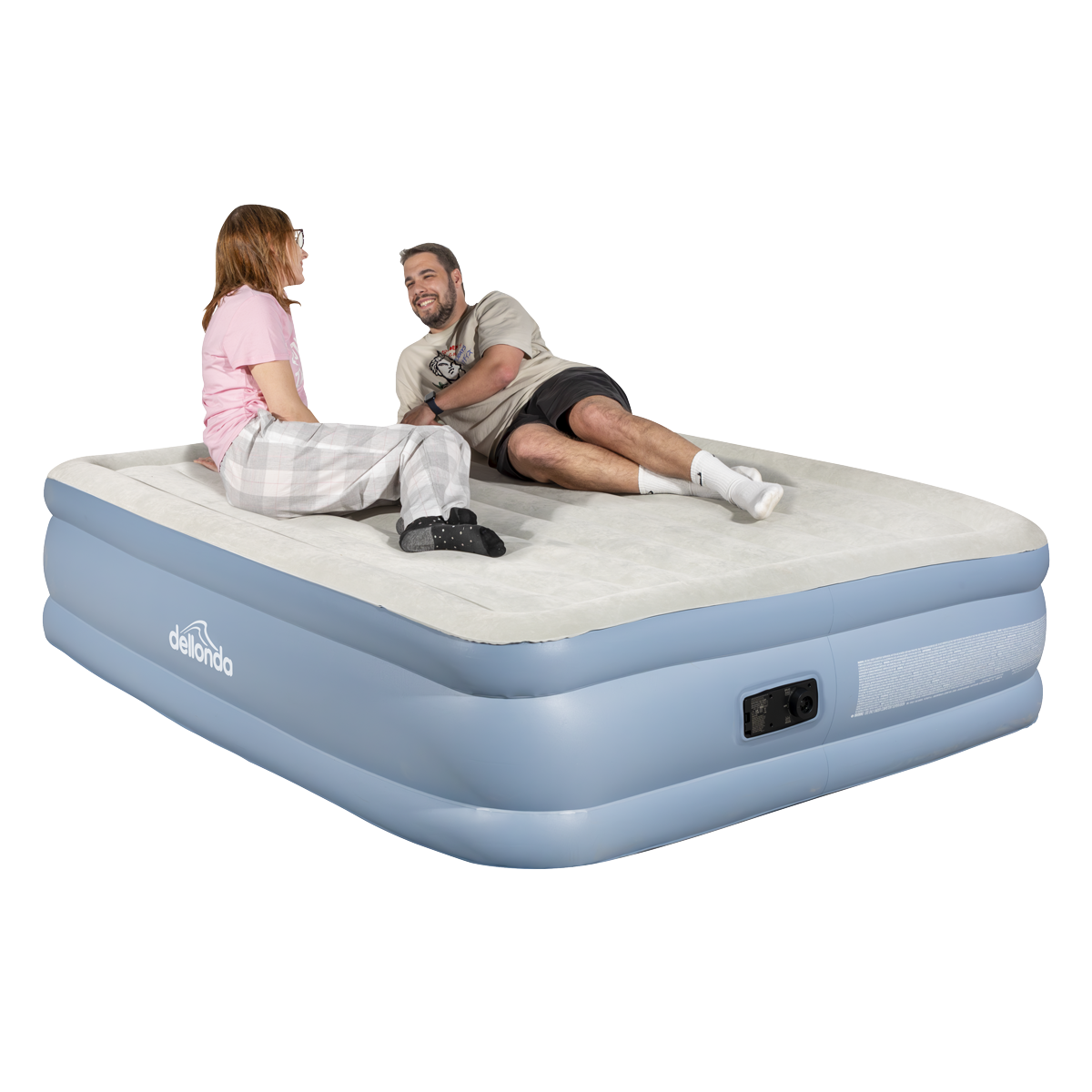 Raised Air Bed with Built-in Electric Pump & Storage Bag - Queen DL147