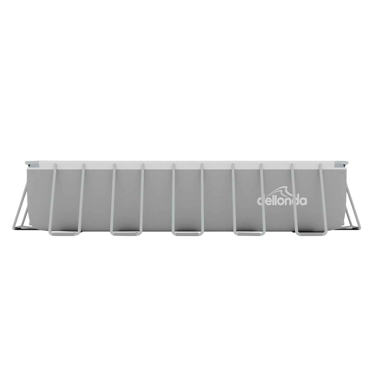 Deluxe Steel Frame Rectangular Swimming Pool with Step Ladder & Filter Pump 21ft DL150