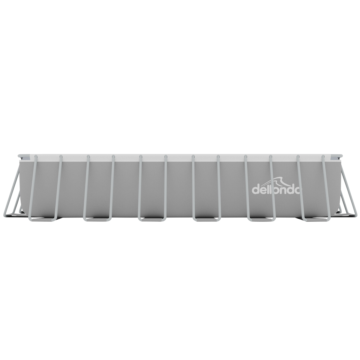 Deluxe Steel Frame Rectangular Swimming Pool with Step Ladder & Filter Pump 25ft DL151