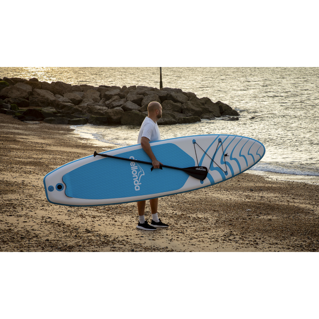 Inflatable Stand-Up Paddle Board 10'6" - Light Blue/White DL152