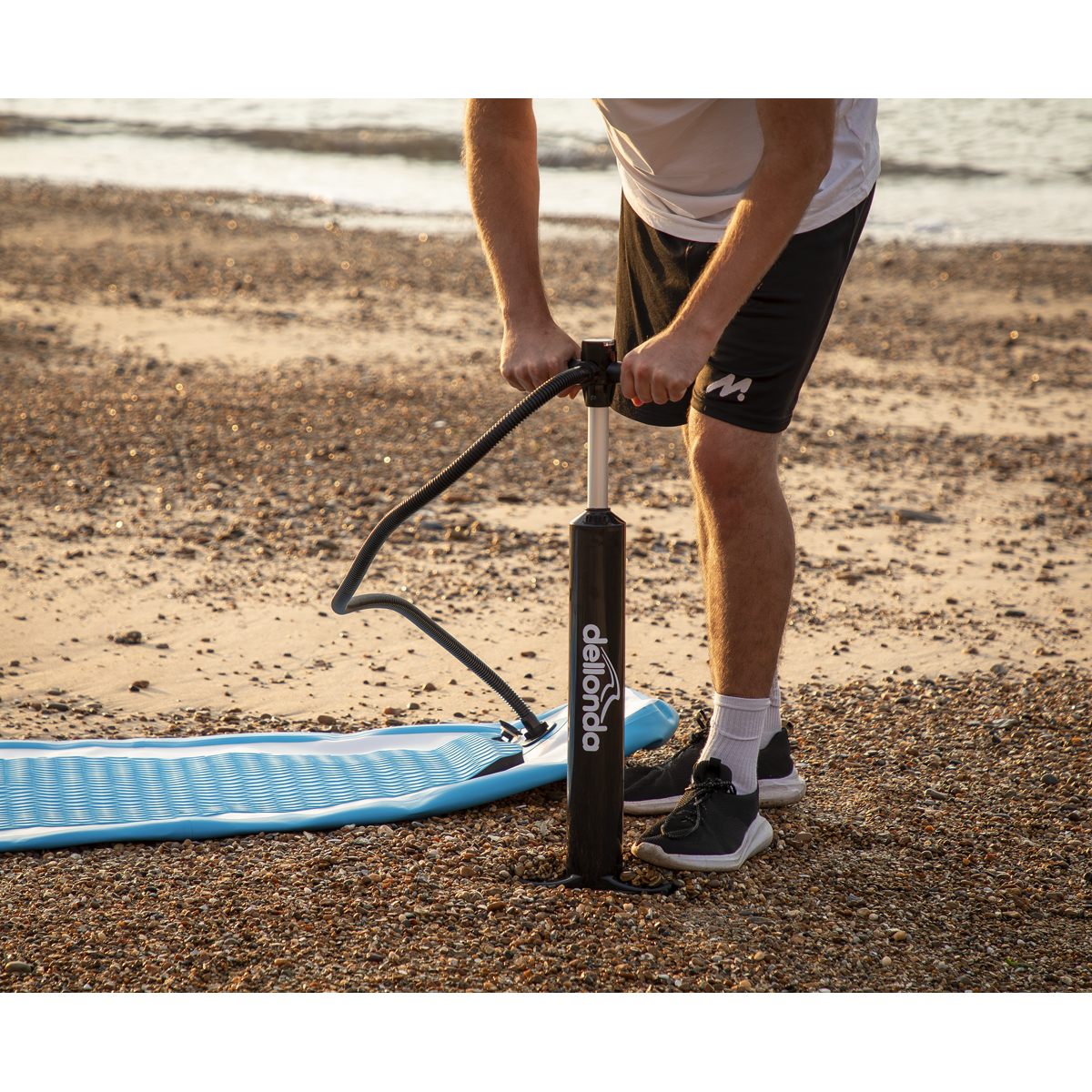 Inflatable Stand-Up Paddle Board 10'6" - Light Blue/White DL152