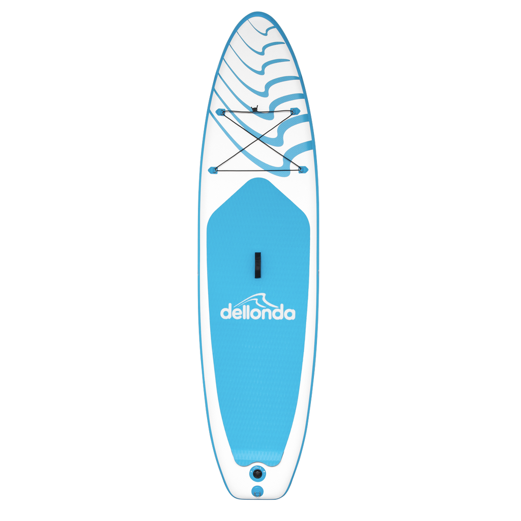 Inflatable Stand-Up Paddle Board 10'6" - Light Blue/White DL152