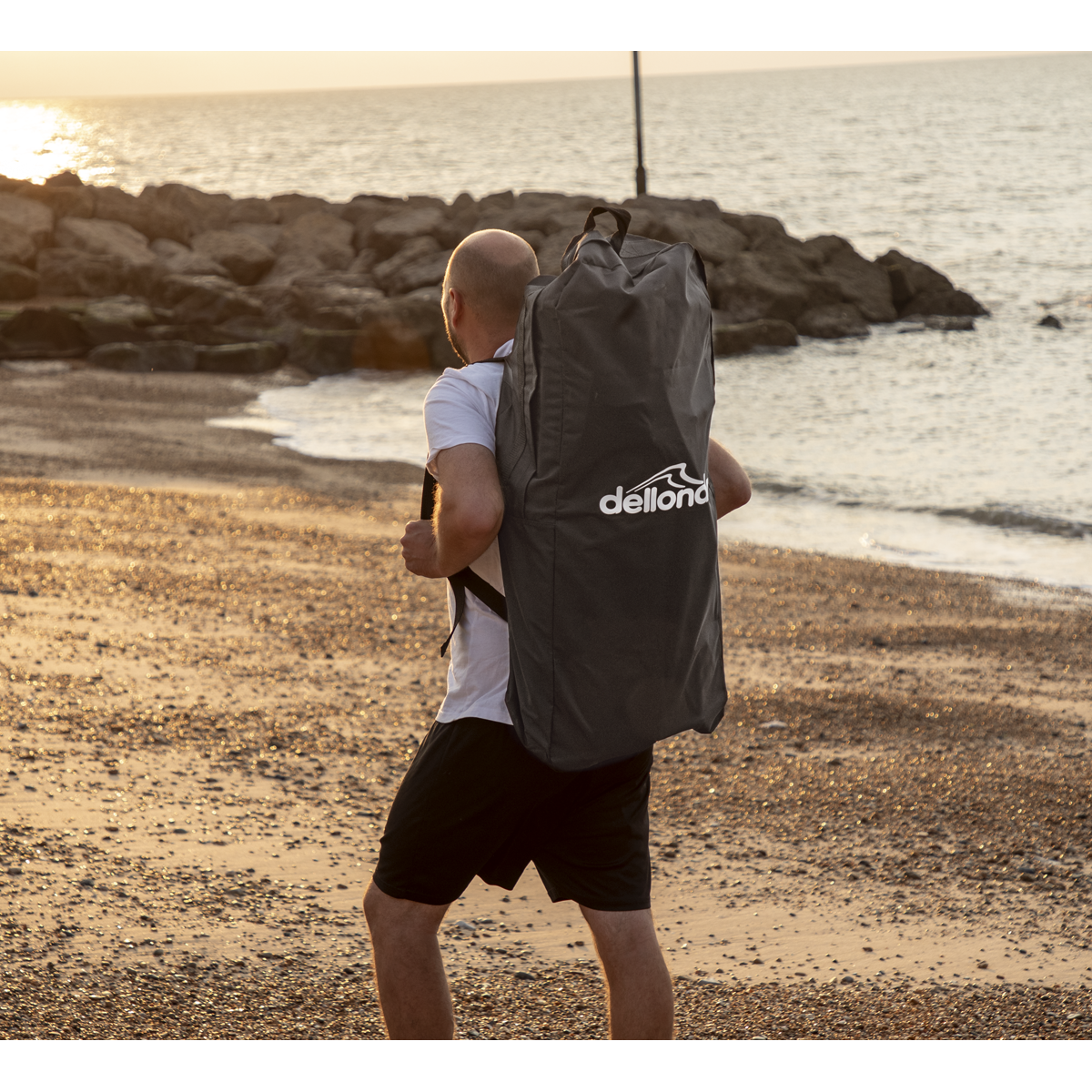 Inflatable Stand-Up Paddle Board 10'2" - Dark Blue/White DL153