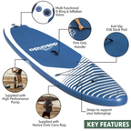 Inflatable Stand-Up Paddle Board 10'2" - Dark Blue/White DL153