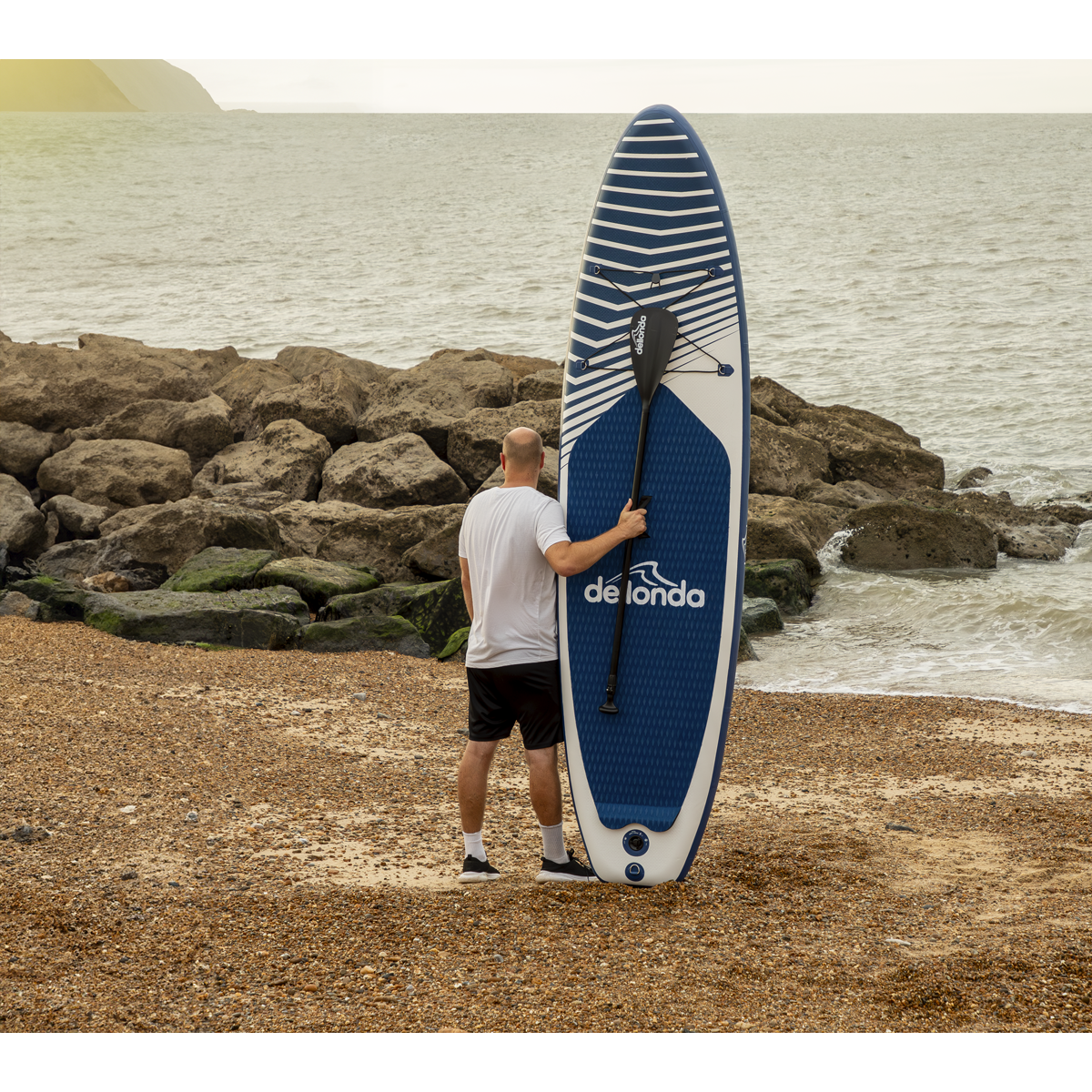 Inflatable Stand-Up Paddle Board 10'2" - Dark Blue DL153