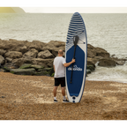 Inflatable Stand-Up Paddle Board 10'2" - Dark Blue/White DL153