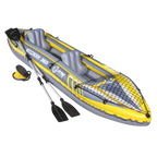 Inflatable 2-Person Kayak/Canoe Set with Pump, Carry Bag & 2 Oars - Blue/Yellow/White DL155