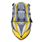 Inflatable 2-Person Kayak/Canoe Set with Pump, Carry Bag & 2 Oars - Blue/Yellow/White DL155