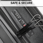 Cabin Size Luggage with Laptop Compartments & Dual TSA Lock 18" DL156