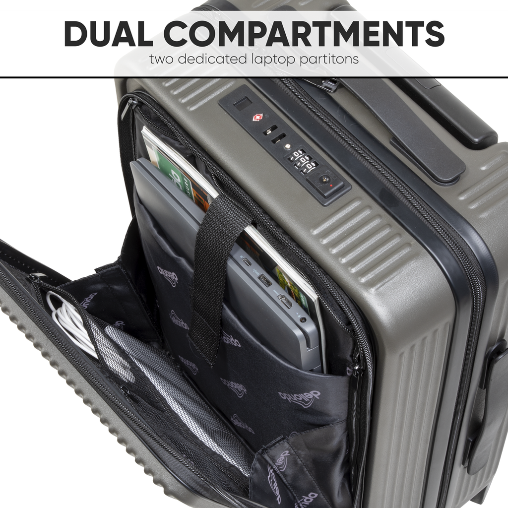 Cabin Size Luggage with Laptop Compartments & Dual TSA Lock 20" DL157