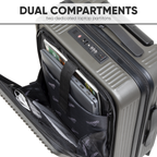 Cabin Size Luggage with Laptop Compartments & Dual TSA Lock 20" DL157