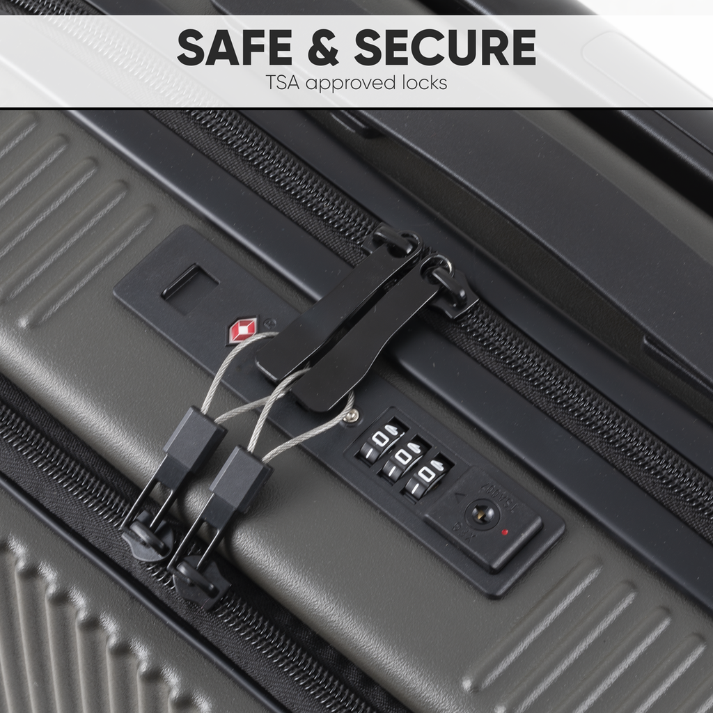 Cabin Size Luggage with Laptop Compartments & Dual TSA Lock 20" DL157
