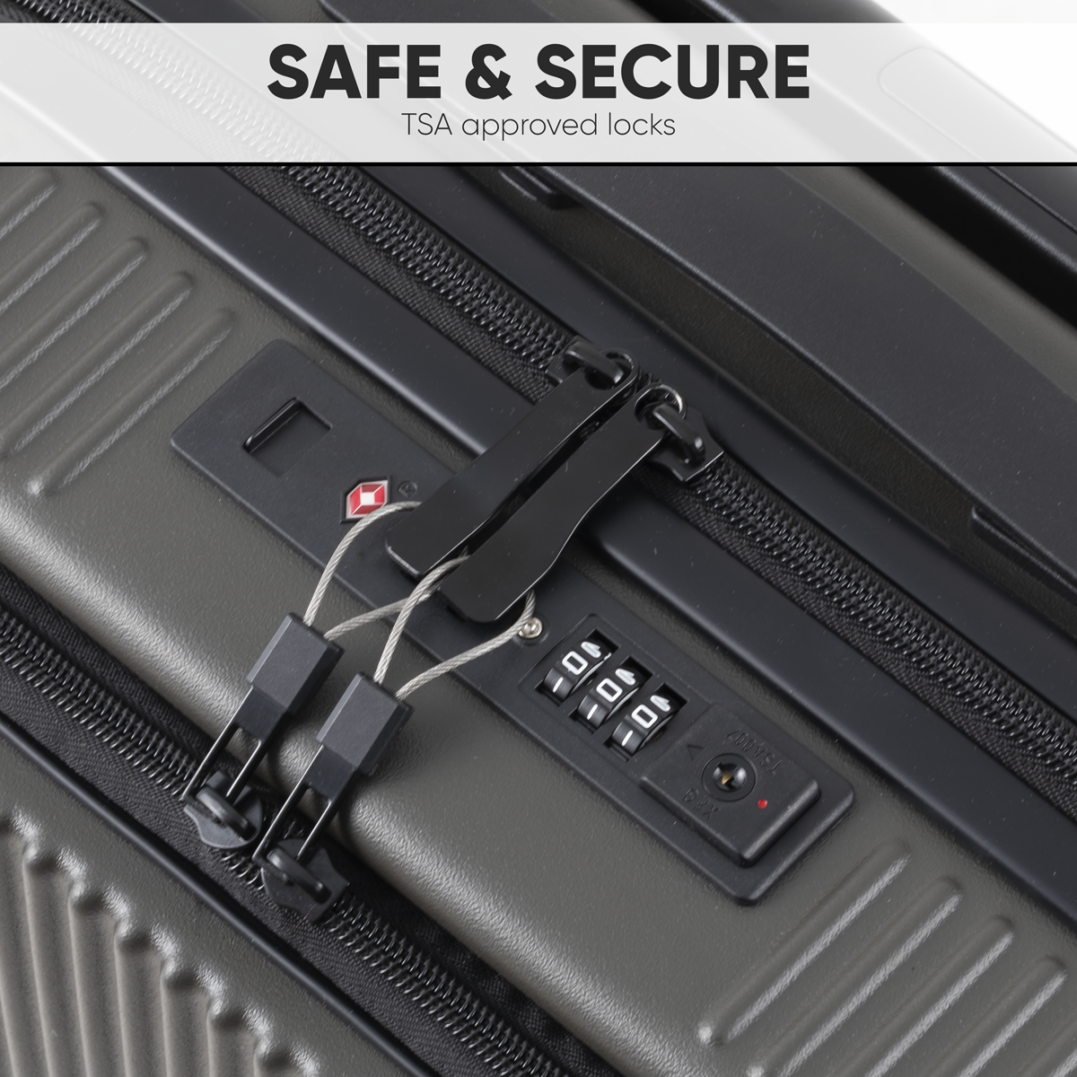 Cabin Size Luggage with Laptop Compartments & Dual TSA Lock 20" DL157
