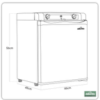 3-Way Fridge 40L DL158