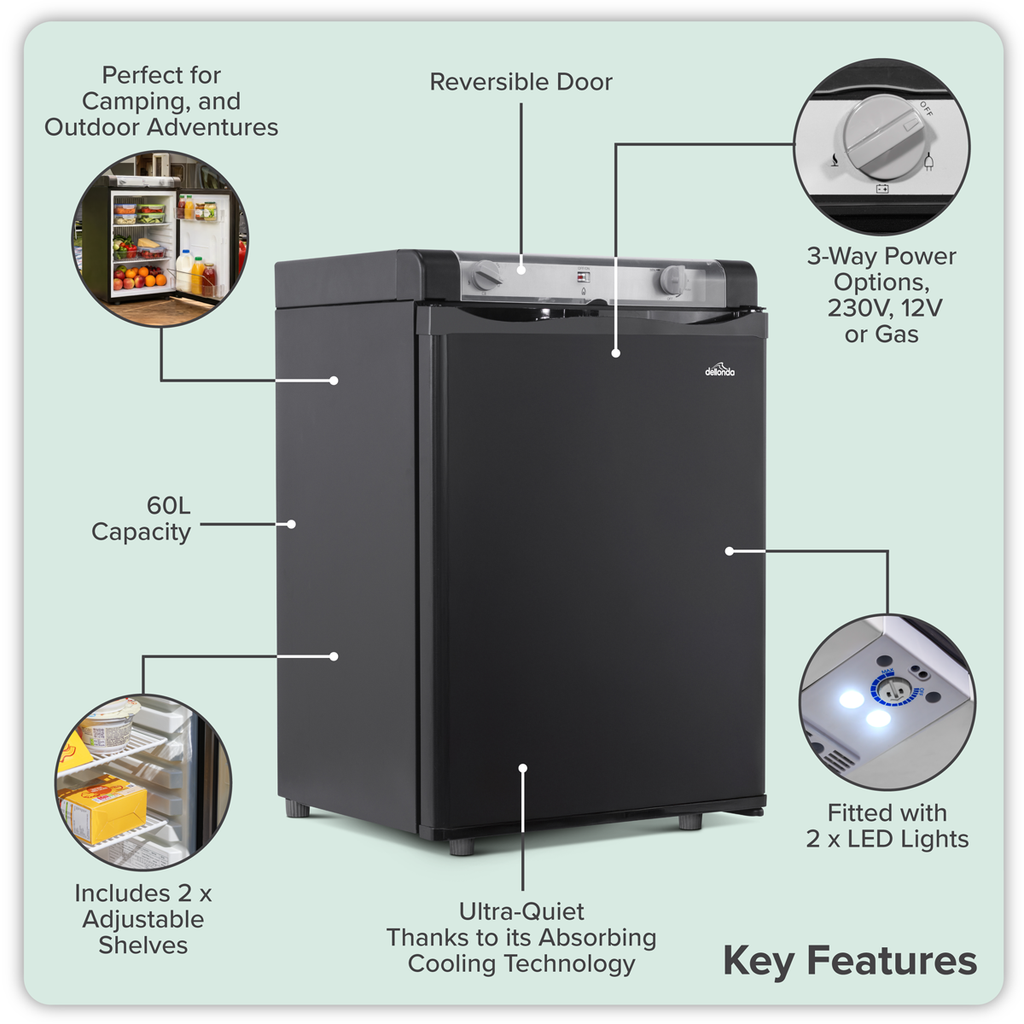 3-Way Fridge 60L DL159