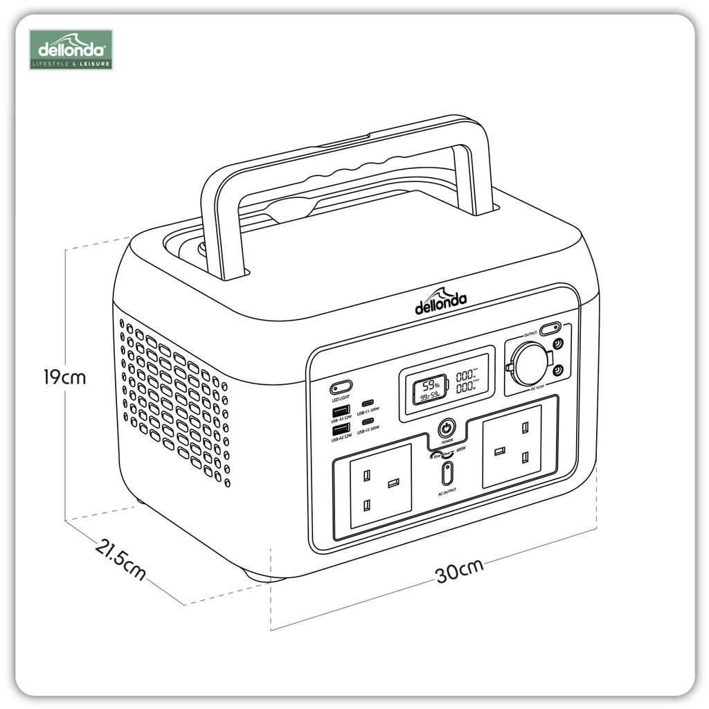 Portable Power Station 600W DL161