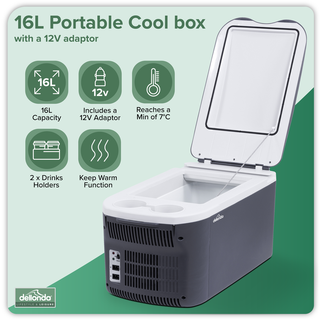 16L Portable Cool Box 12V/230V DL167