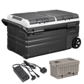 Portable Fridge Freezer/Cool Box 75L with 11.1V Portable Battery & AC/DC 230V Adaptor DL172