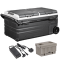 Portable Fridge Freezer/Cool Box 95L with 11.1V Portable Battery & AC/DC 230V Adaptor DL173