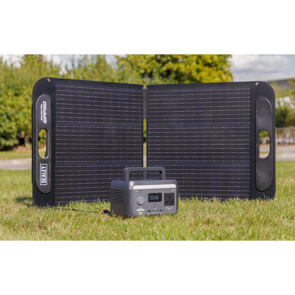 Portable Power Station 300W & ETFE Foldable Solar Panel 110W DL178